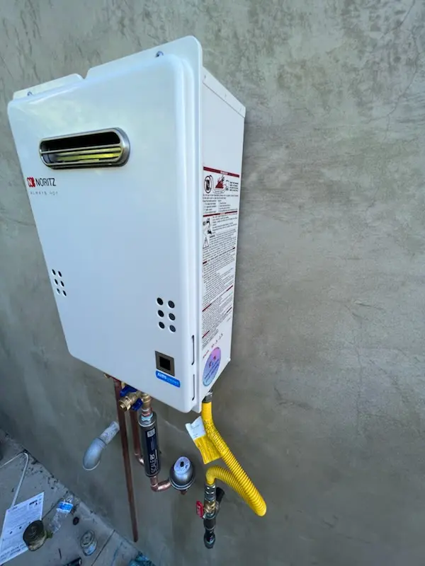 Tankless water heater installation for Quail Run homes